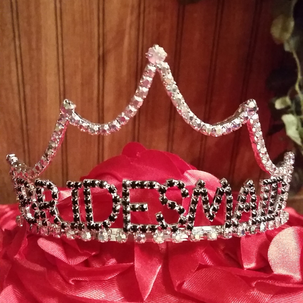 3 Bridesmaids Bachelorette Hen Party Tiara Crown